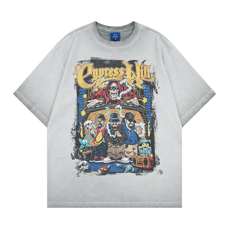 Hardcore Rock Band Graphic T-Shirt