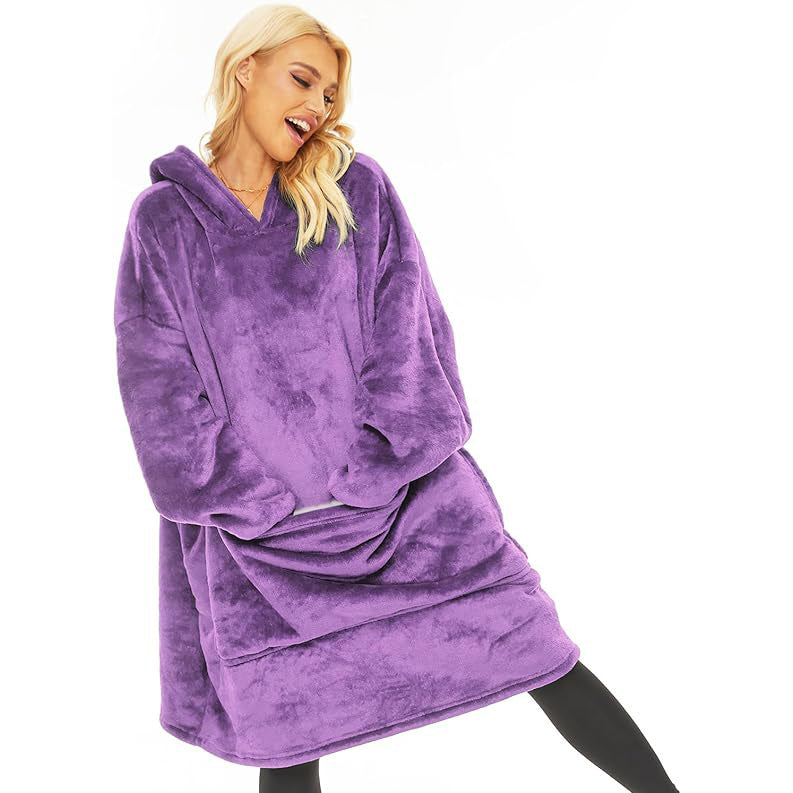 Oversized Blanket Hoodie with Kangaroo Pockets