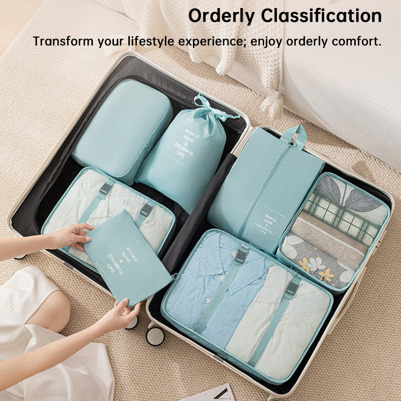 7PCS Packing Cubes for Suitcase – Travel Organizer & Storage Bag Set, Luggage Essentials