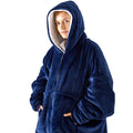 Oversized Fleece Blanket Hoodie