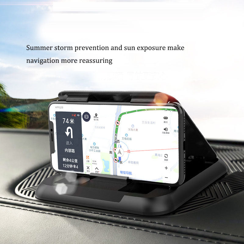 Carbon Fiber Car Phone Holder – AR Navigation Dashboard Mount with Suction Cup