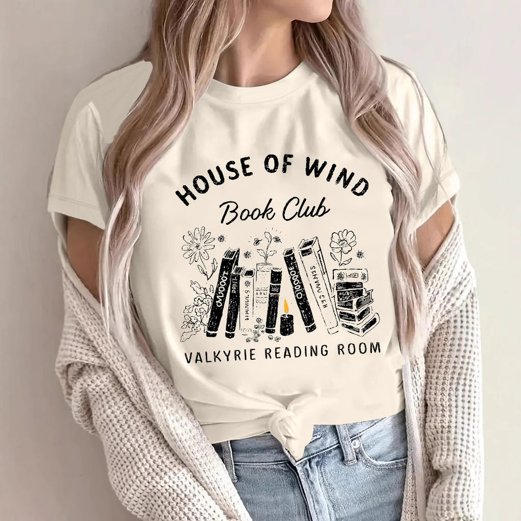 Women's Graphic Print T-Shirt – Relaxed Fit, Round Neck, Short Sleeve Casual Tee