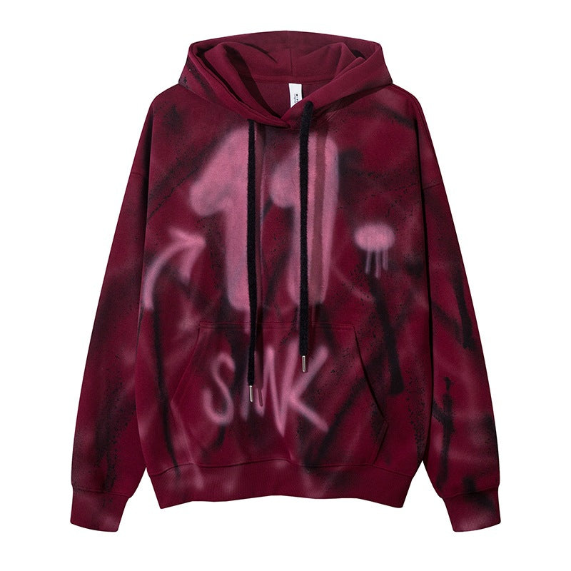 Thorn Tie-Dye Graffiti Hoodie