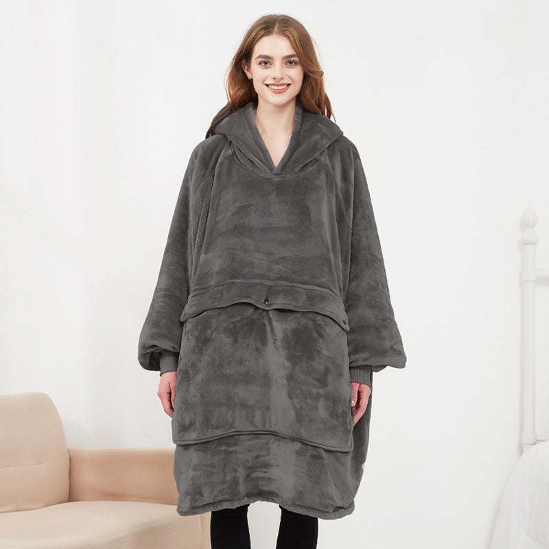 USB Heated Wearable Hoodie Blanket