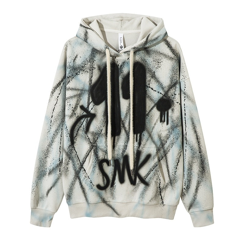 Thorn Tie-Dye Graffiti Hoodie