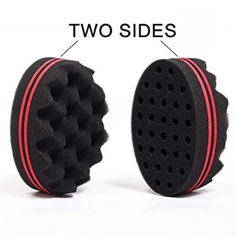 Wave Hair Twist Sponge Brush – Double-Sided Curl & Braid Styling Tool