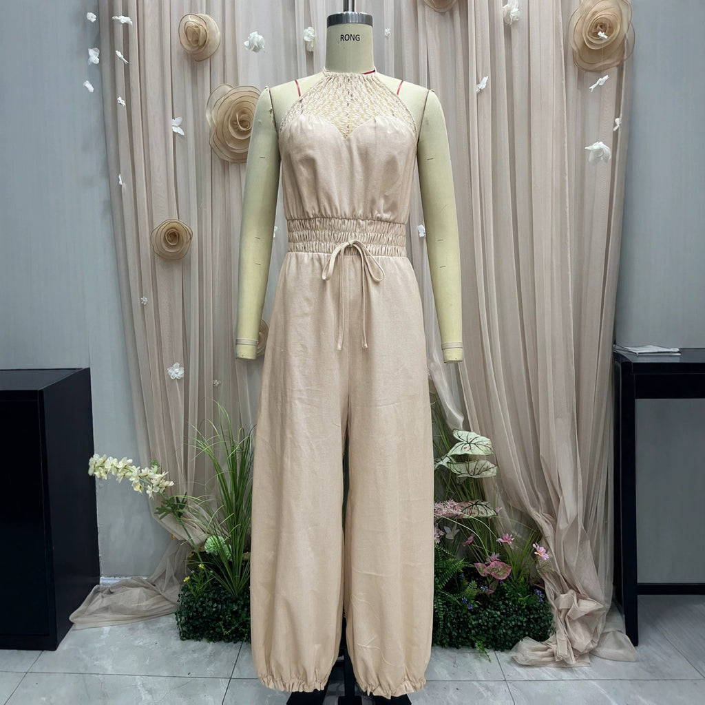 Bohemian Halter Lace Jumpsuit