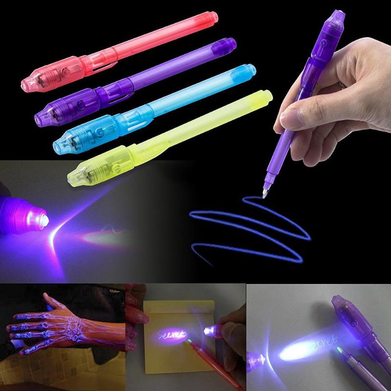 Invisible Ink Pen with UV Light – 2-in-1 Secret Message Pen for Kids, Drawing & Fun