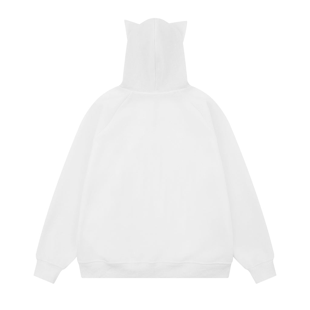 Cat Ear Zip-Up Hoodie
