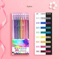 Glitter Gel Pen Set – Neon & Fluorescent Sparkle Pens for Drawing, Journaling & Scrapbooking