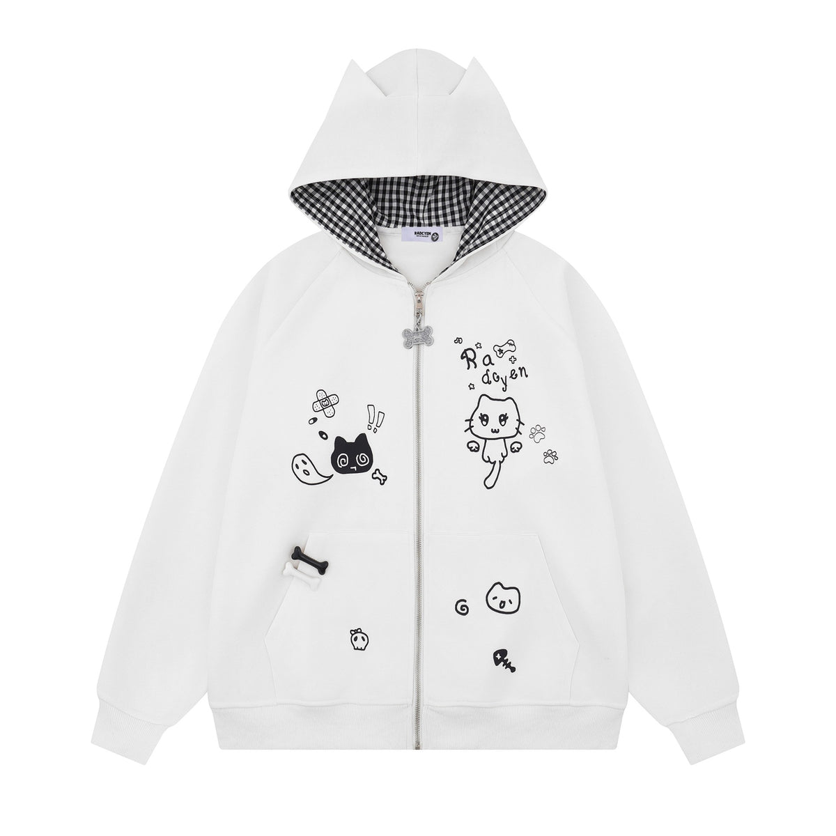 Cat Ear Zip-Up Hoodie