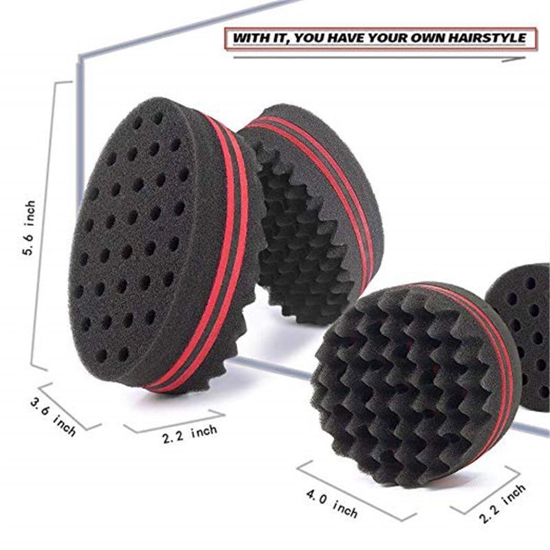 Wave Hair Twist Sponge Brush – Double-Sided Curl & Braid Styling Tool