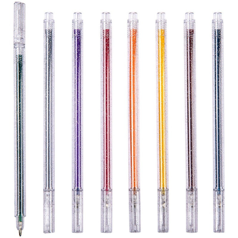 Glitter Gel Pen Set – Neon & Fluorescent Sparkle Pens for Drawing, Journaling & Scrapbooking