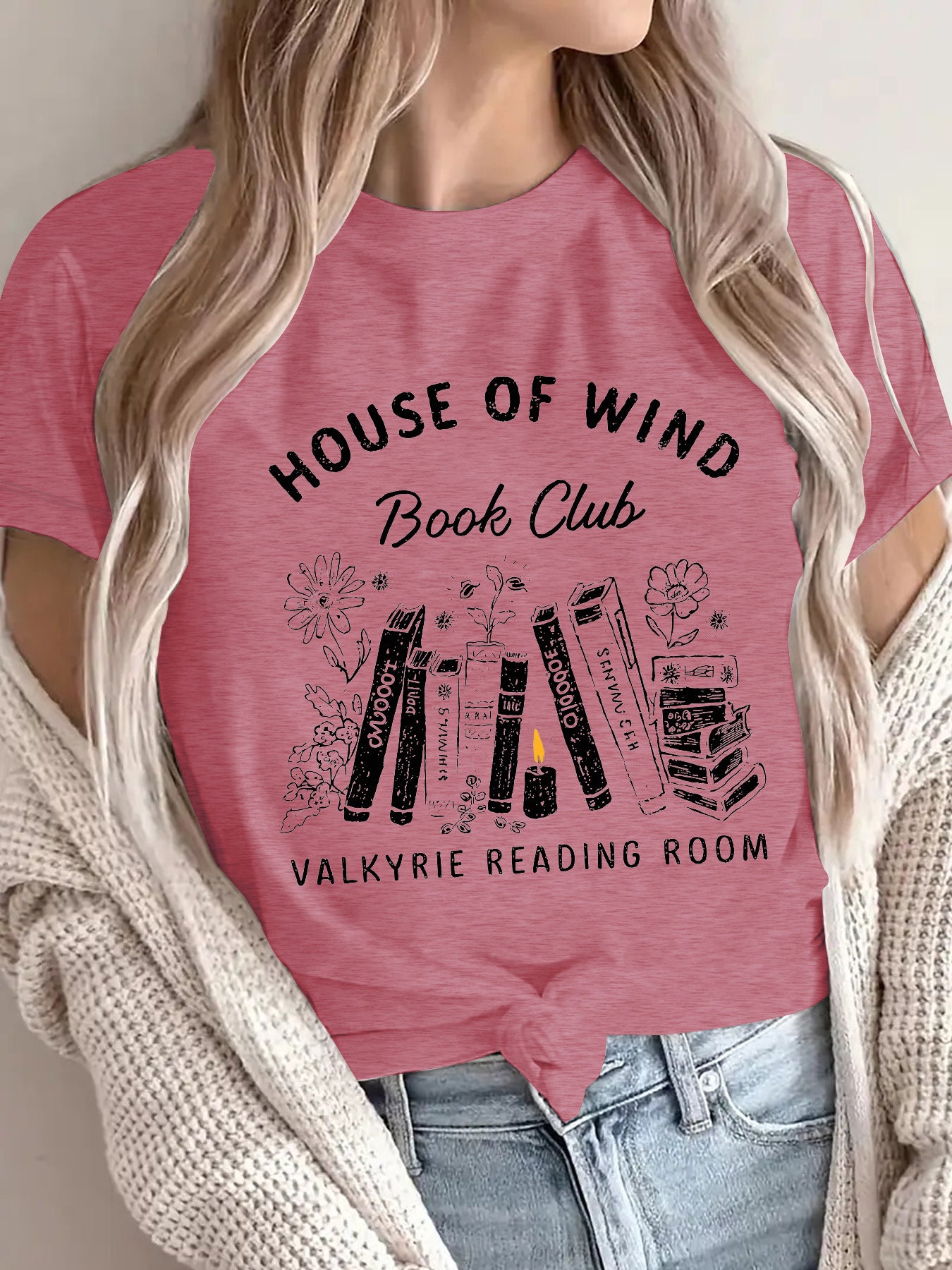 Women's Graphic Print T-Shirt – Relaxed Fit, Round Neck, Short Sleeve Casual Tee