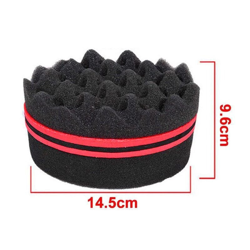 Wave Hair Twist Sponge Brush – Double-Sided Curl & Braid Styling Tool