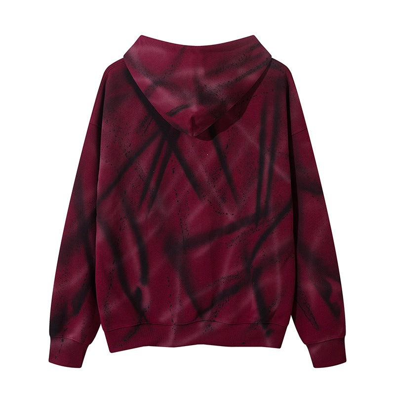 Thorn Tie-Dye Graffiti Hoodie