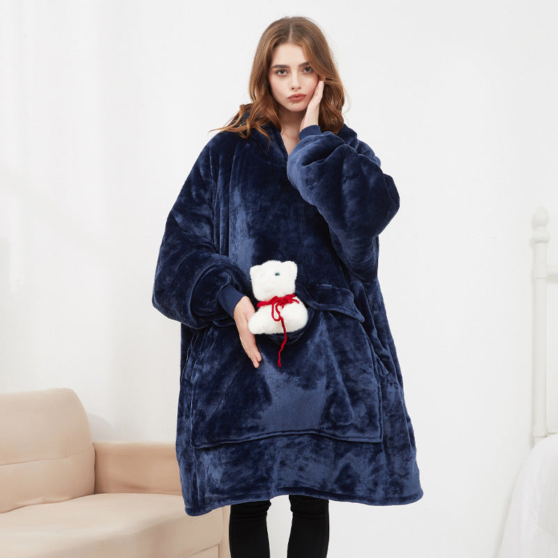 USB Heated Wearable Hoodie Blanket