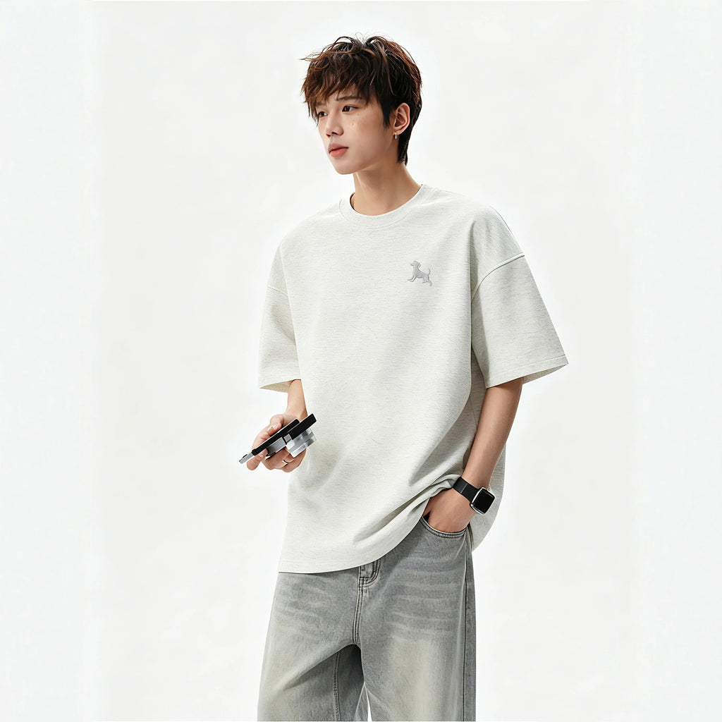 Dog Print Casual Short Sleeve T-Shirt