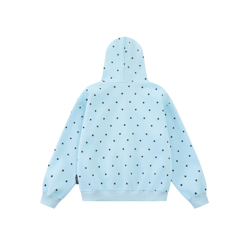 Full Print Star Zip-Up Hoodie