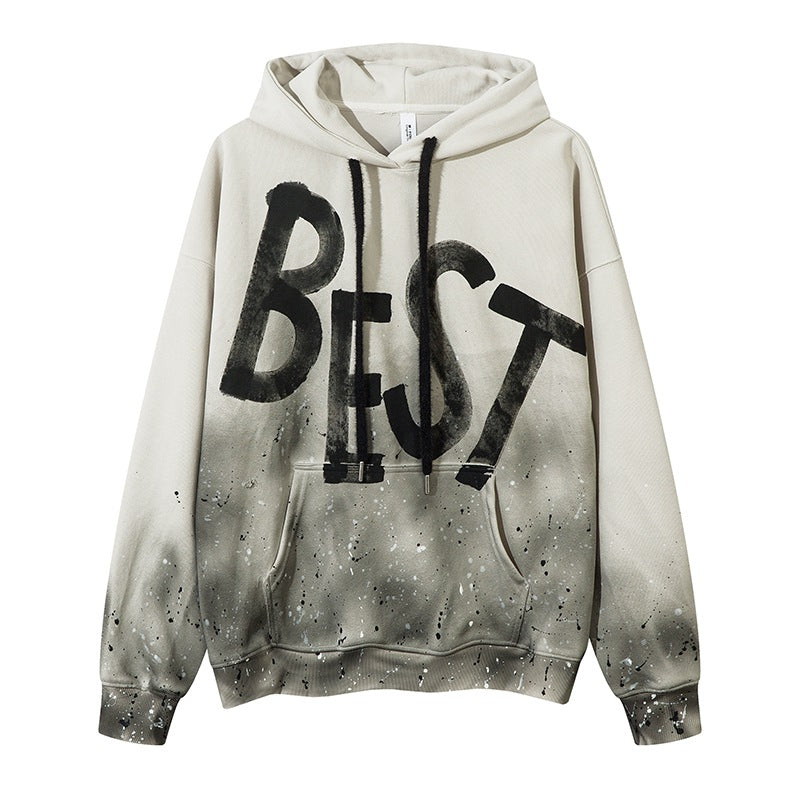 Vintage Tie-Dye Gradient Hoodie