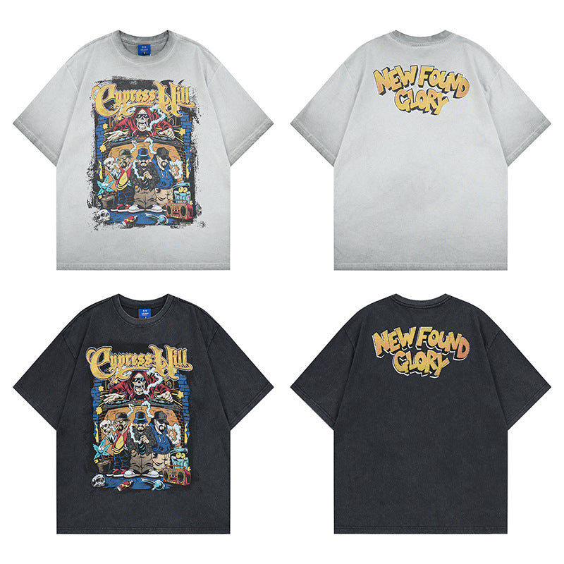 Hardcore Rock Band Graphic T-Shirt