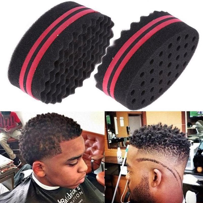 Wave Hair Twist Sponge Brush – Double-Sided Curl & Braid Styling Tool