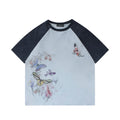 Ink Butterfly Print Short Sleeve Shirt