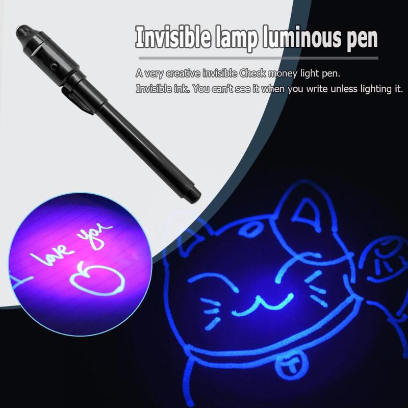 Invisible Ink Pen with UV Light – 2-in-1 Secret Message Pen for Kids, Drawing & Fun