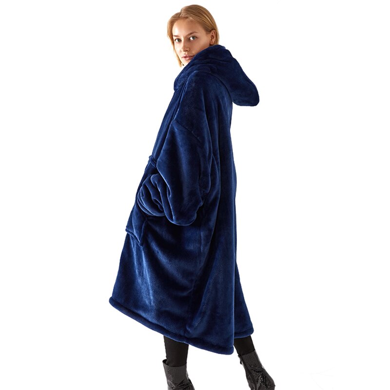 Oversized Fleece Blanket Hoodie