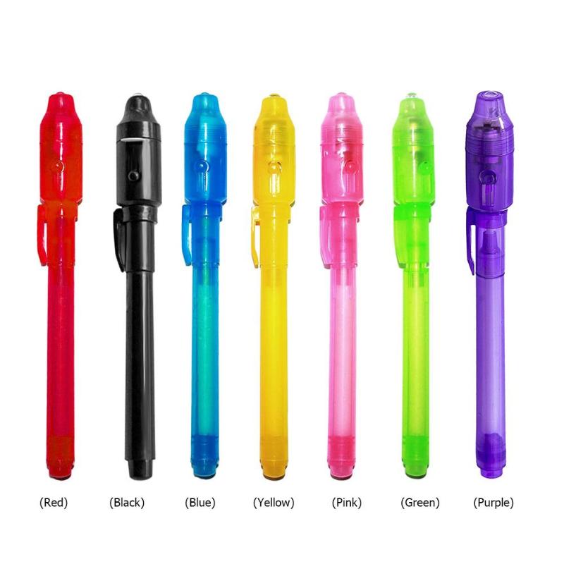 Invisible Ink Pen with UV Light – 2-in-1 Secret Message Pen for Kids, Drawing & Fun