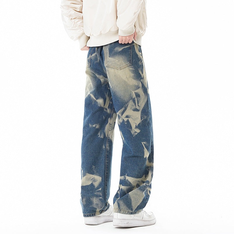 Street Style Loose Fit Denim Pants
