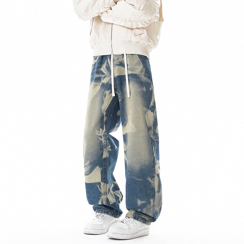 Street Style Loose Fit Denim Pants