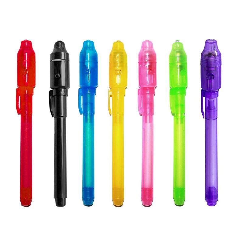 Invisible Ink Pen with UV Light – 2-in-1 Secret Message Pen for Kids, Drawing & Fun