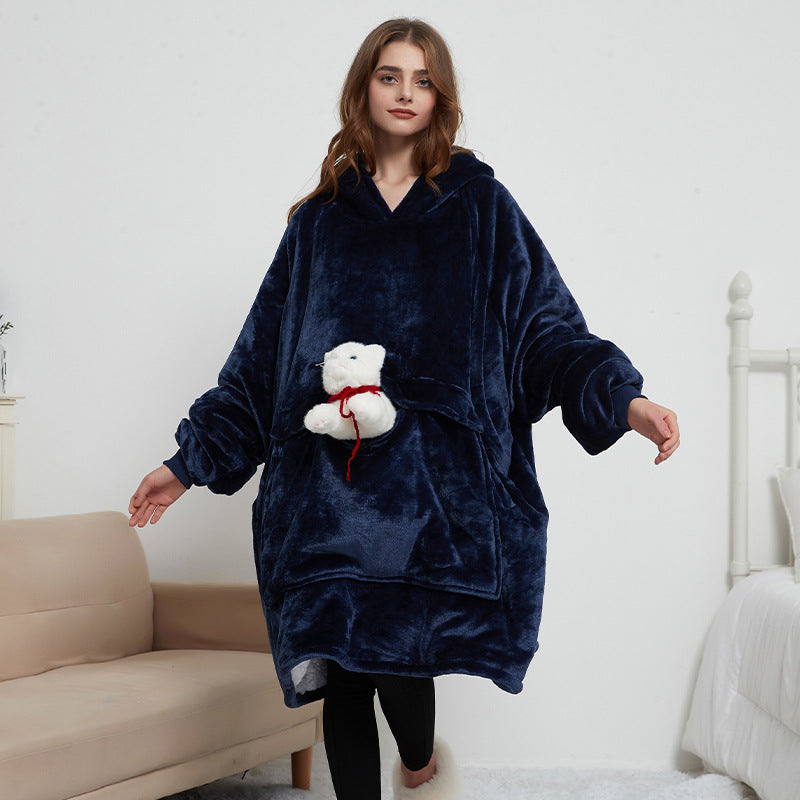 USB Heated Wearable Hoodie Blanket