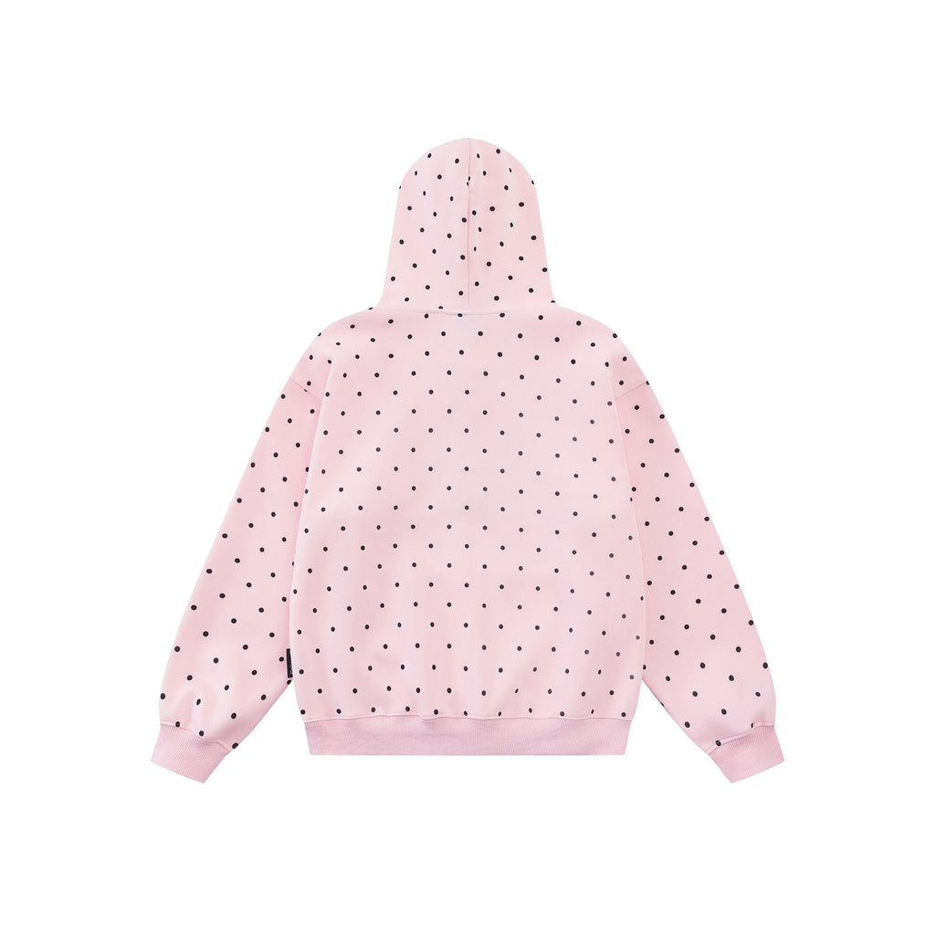 Colorful Star Print Zip-Up Hoodie