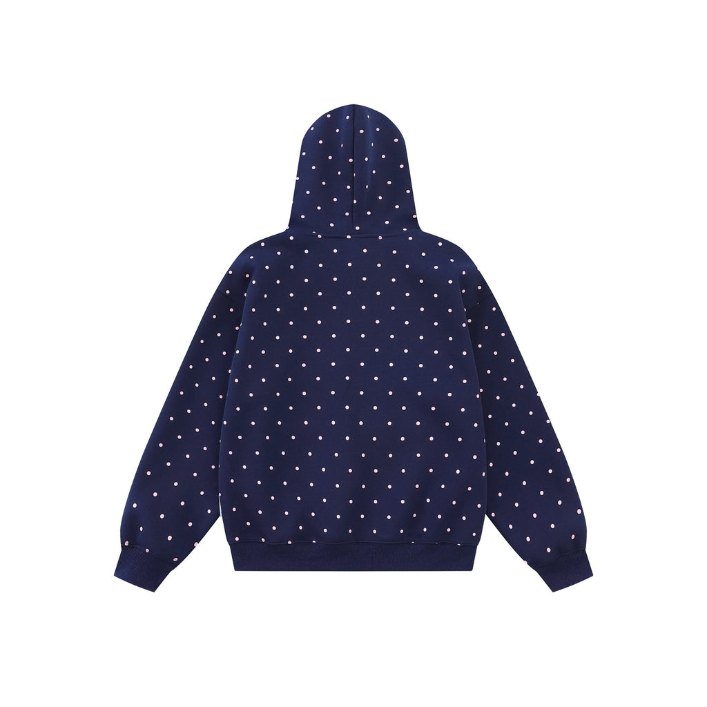 Colorful Star Print Zip-Up Hoodie