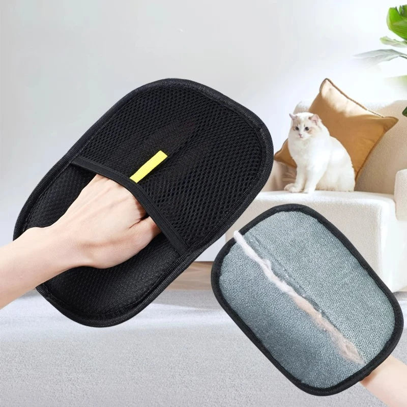 Pet Hair Remover Glove – Reusable Washable Lint Mitt for Clothes, Furniture & Bedding