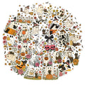 Halloween Ghost & Flower Sticker Pack (48pcs) — Cute Party Decals