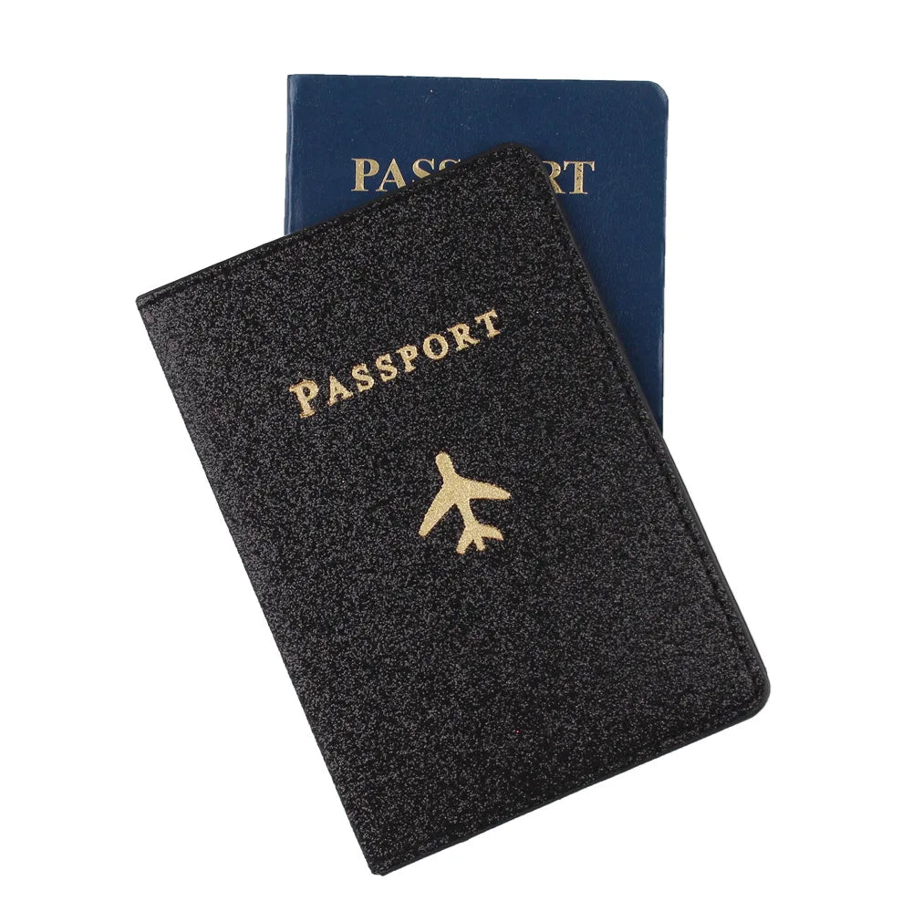 Fashion PU Leather Passport Cover & Card Holder — Slim Travel Wallet Organizer
