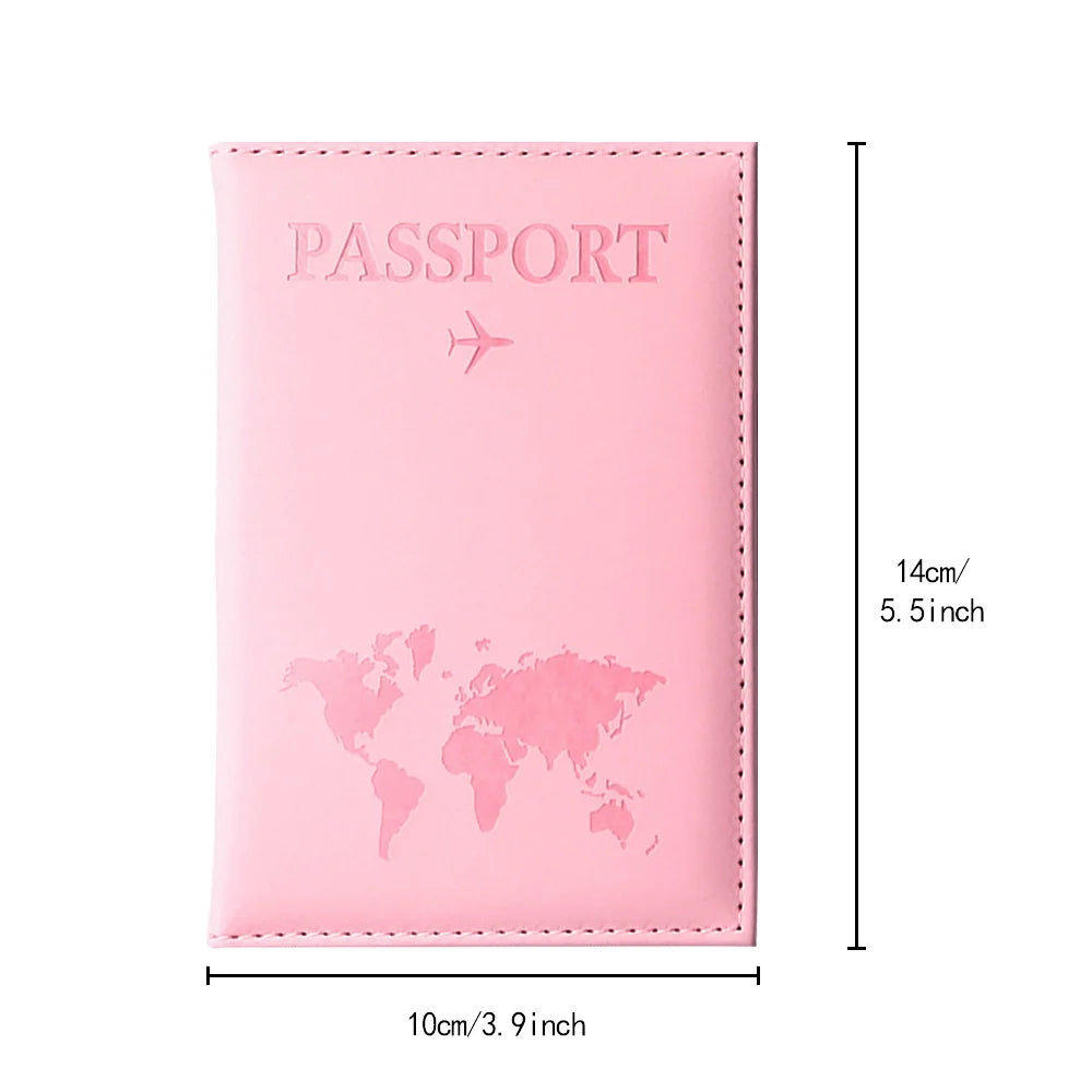 Initial Letter Passport Cover — Waterproof PU Leather Passport Wallet (A–Z)
