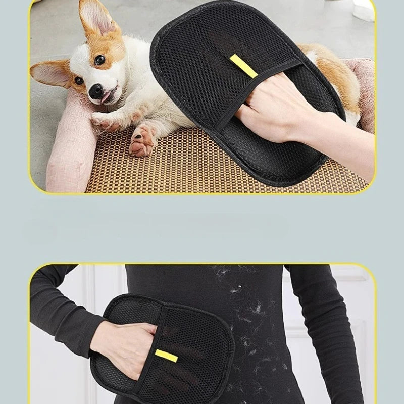 Pet Hair Remover Glove – Reusable Washable Lint Mitt for Clothes, Furniture & Bedding