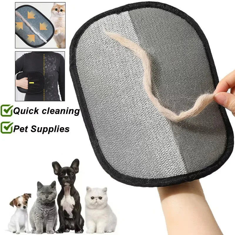 Pet Hair Remover Glove – Reusable Washable Lint Mitt for Clothes, Furniture & Bedding