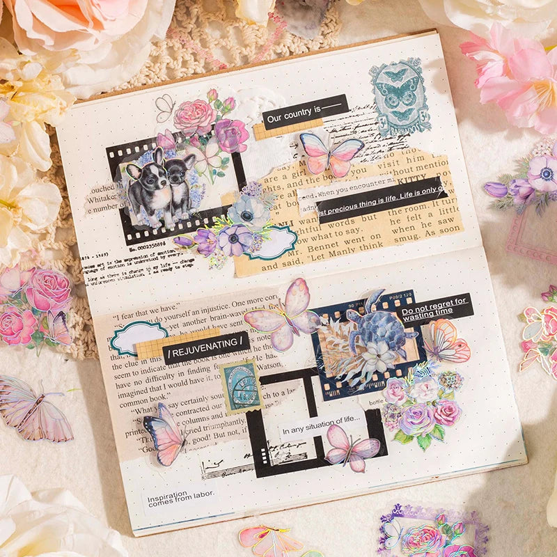 Nature Spirit Series Sticker Pack — Self-Adhesive Decals for Scrapbooking, Collage & Journaling (1, 3 or 6 Pack)