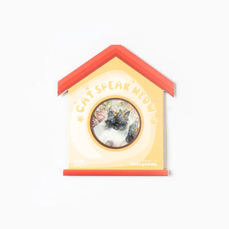 Kawaii Cat Theme Sticker Pack (30pcs) — Aesthetic PET Cartoon Decals for Junk Journals, Planners & DIY