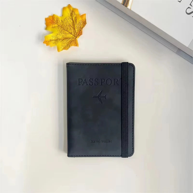 Travel Passport Holder & Wallet Cover — Lightweight PVC Case for Women & Men
