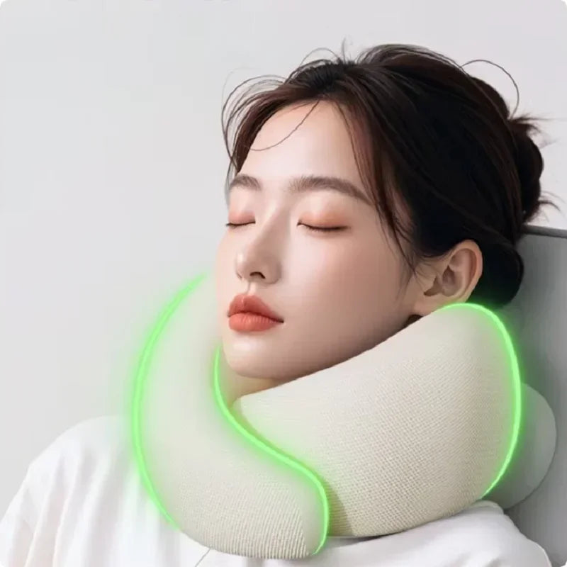 Memory Foam U-Shaped Travel Neck Pillow — Adjustable, Washable & Slow Rebound Support