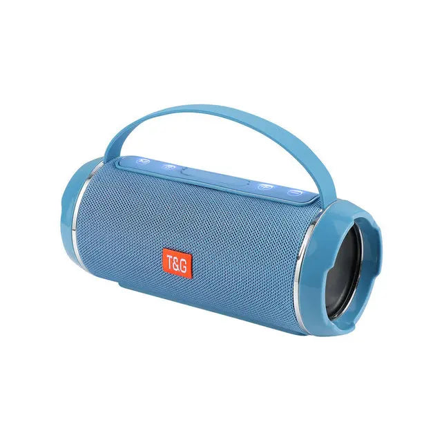 Portable Bluetooth Speaker with FM Radio – Wireless Waterproof Subwoofer Sound Box