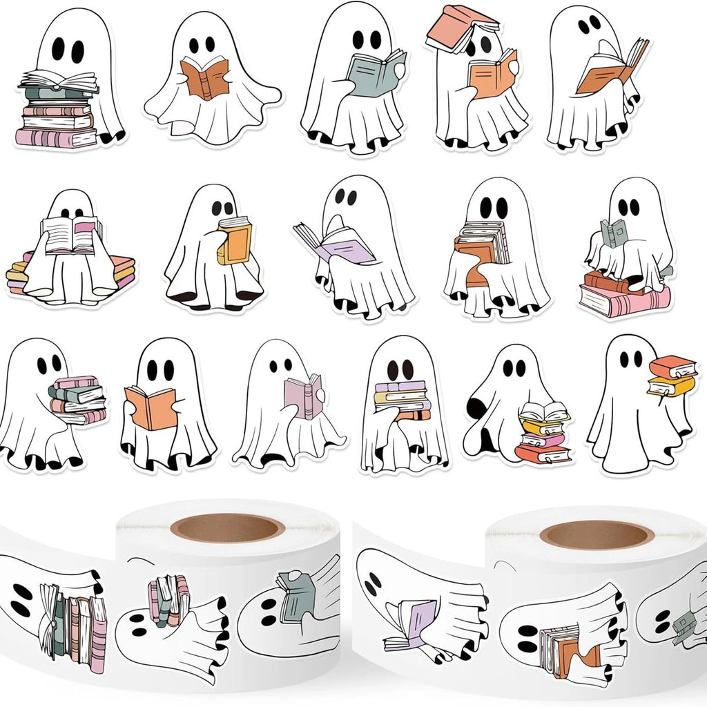 Halloween Round Sticker Labels — Cartoon Sealing Stickers for Gift Wrapping, Baking & Scrapbooking (100–500pcs)