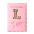 Initial Letter Passport Cover — Waterproof PU Leather Passport Wallet (A–Z)