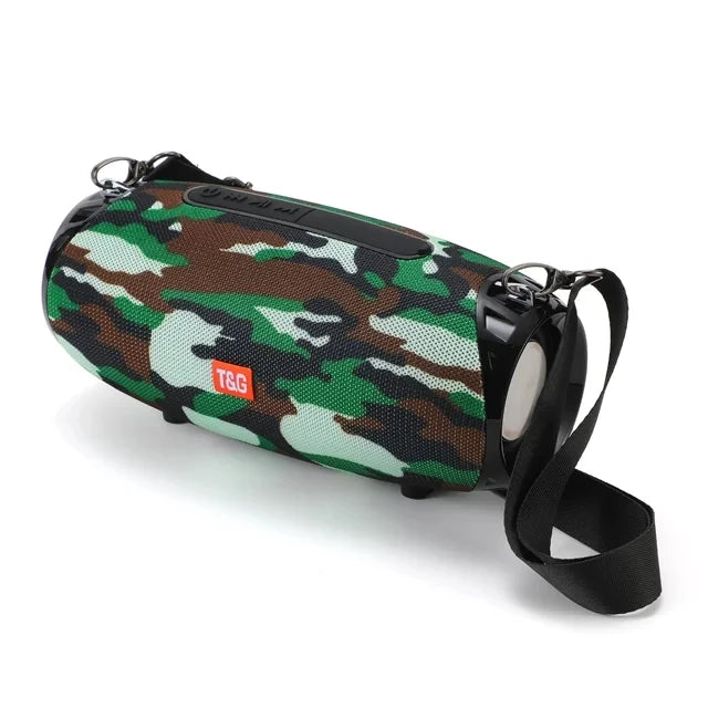 Portable Bluetooth Speaker with FM Radio – Wireless Waterproof Subwoofer Sound Box